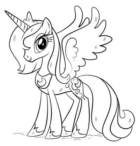 Princess Luna Coloring Page